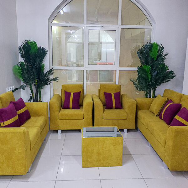 Salon Al Arabic 3 Jaune Moutarde