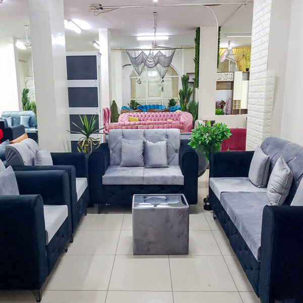 Salon Al Arabic 2 Gris & Noir