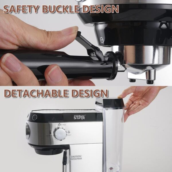 Machine à Espresso Winning Star ST-9709 – 15 Bars